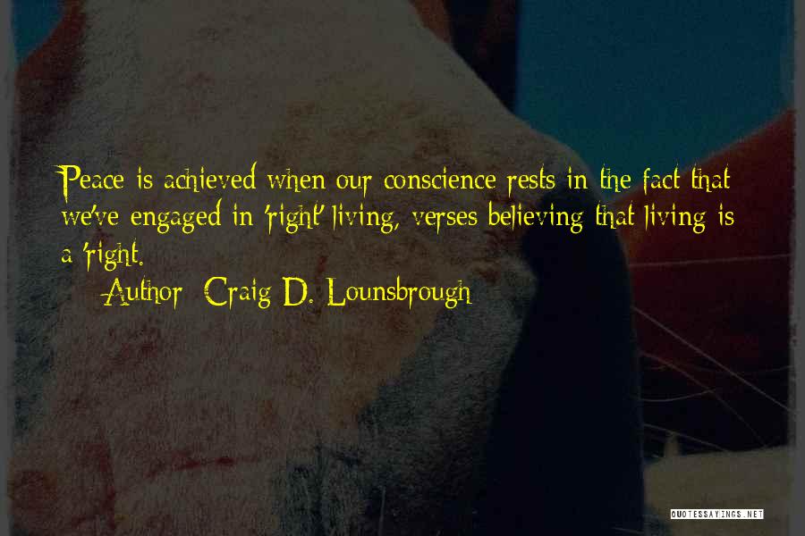 Life Verses Quotes By Craig D. Lounsbrough