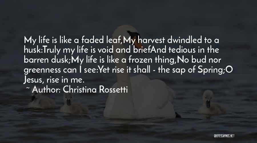 Life Void Quotes By Christina Rossetti