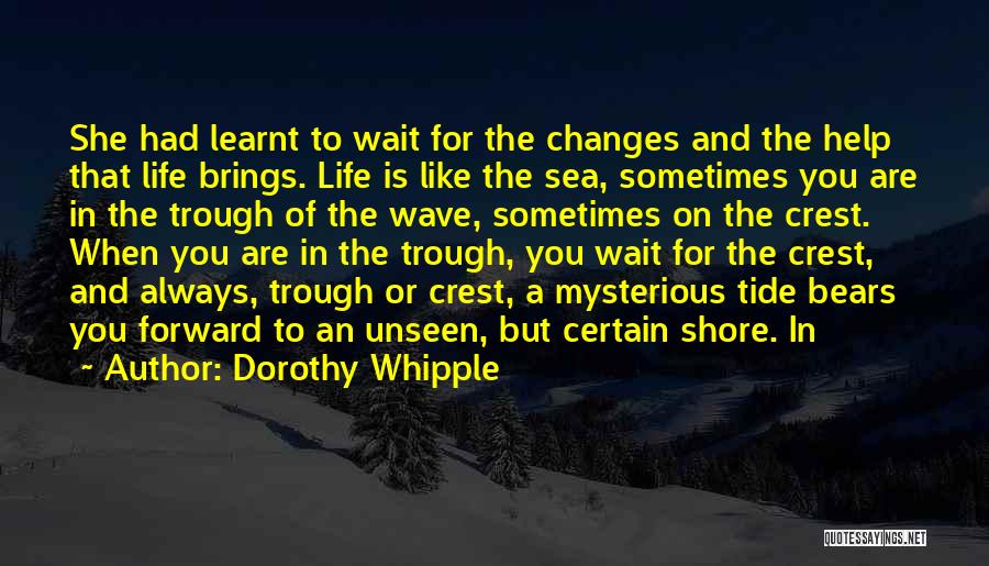 Life Wave Quotes By Dorothy Whipple
