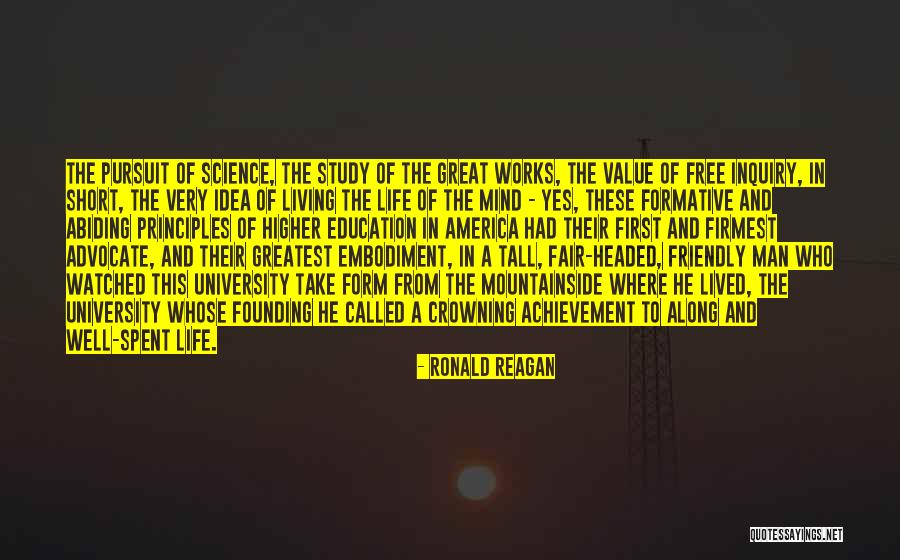 Life Well Spent Quotes By Ronald Reagan