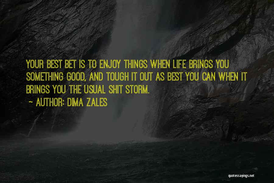Life When It's Tough Quotes By Dima Zales