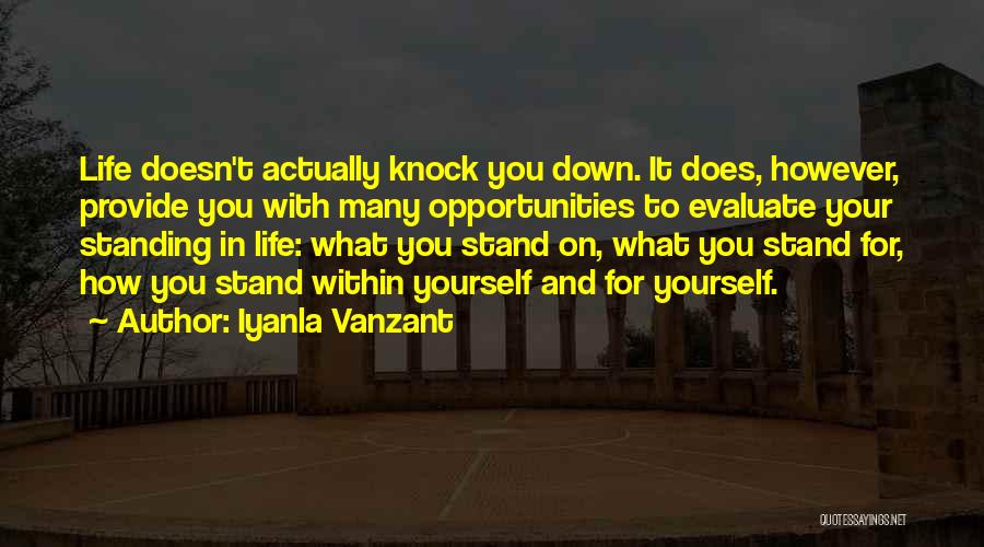 Life Will Knock You Down Quotes By Iyanla Vanzant