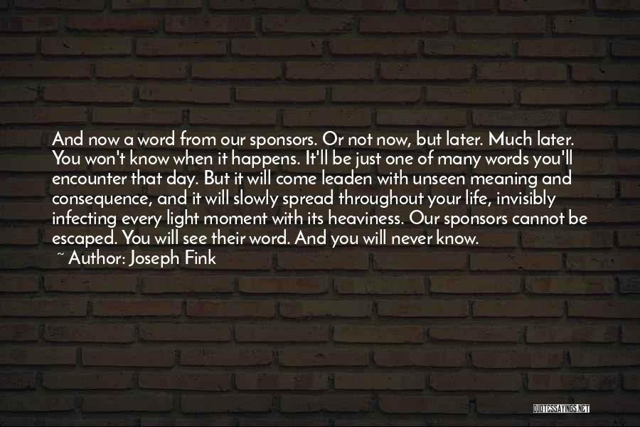 Life With Its Meaning Quotes By Joseph Fink