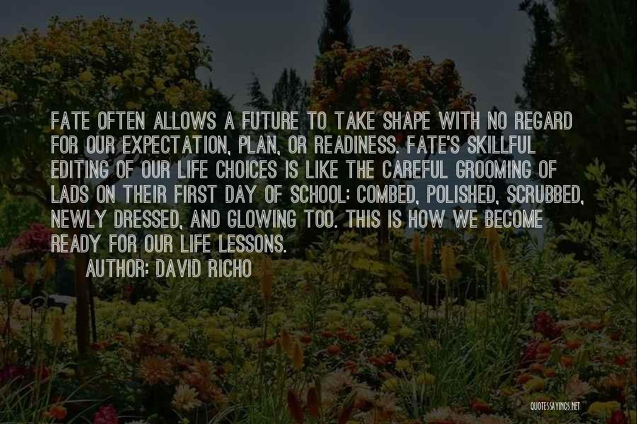 Life With No Plan Quotes By David Richo