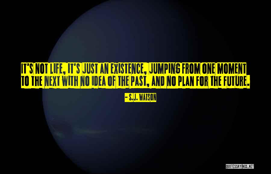 Life With No Plan Quotes By S.J. Watson