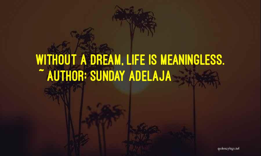 Life Without A Dream Quotes By Sunday Adelaja