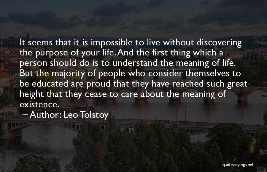 Life Without Care Quotes By Leo Tolstoy