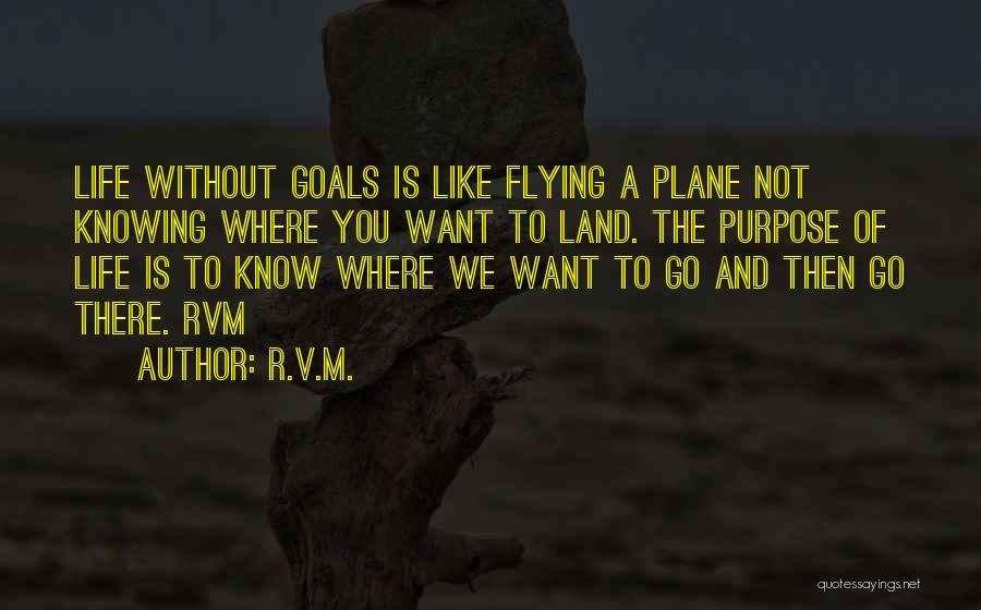 Life Without Goals Quotes By R.v.m.