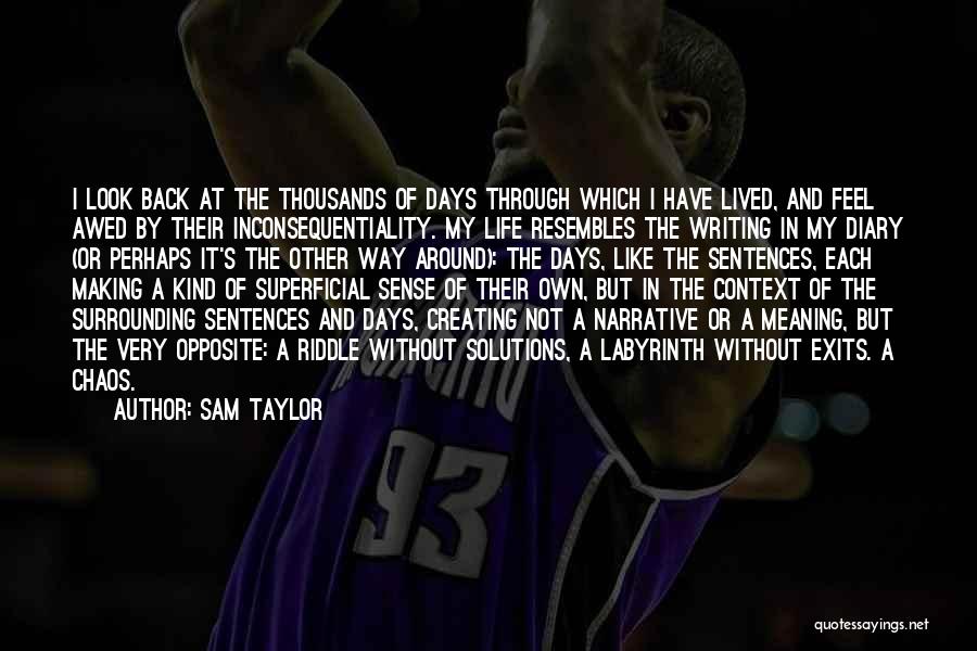 Life Without Meaning Quotes By Sam Taylor