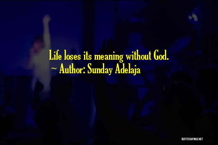 Life Without Meaning Quotes By Sunday Adelaja