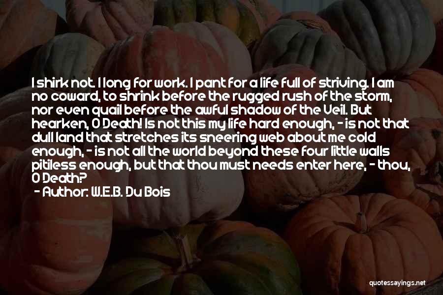 Life Work Hard Quotes By W.E.B. Du Bois