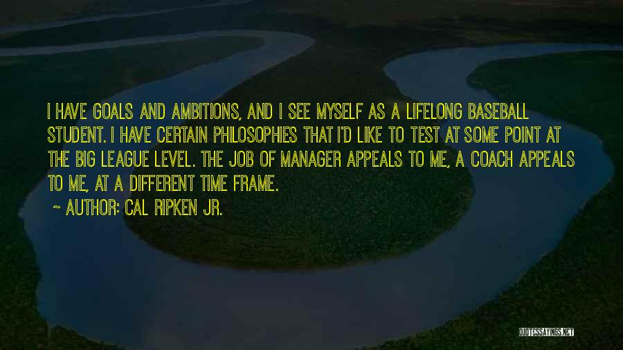 Lifelong Goals Quotes By Cal Ripken Jr.