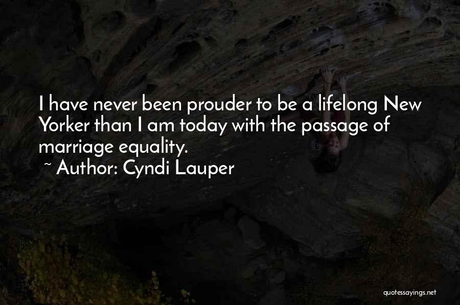 Lifelong Marriage Quotes By Cyndi Lauper