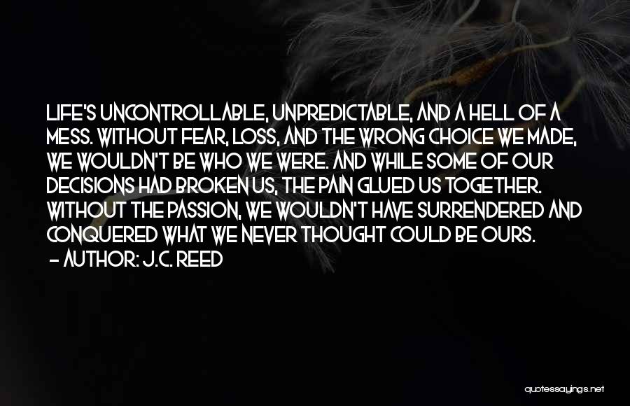 Life's A Mess Quotes By J.C. Reed