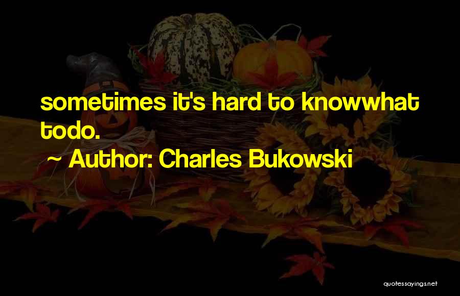 Life's Hard Sometimes Quotes By Charles Bukowski