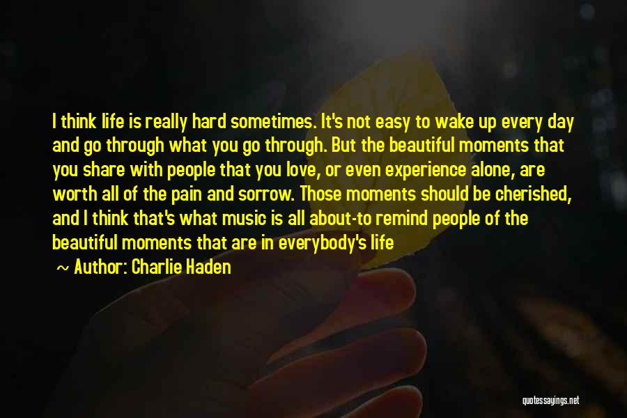 Life's Hard Sometimes Quotes By Charlie Haden