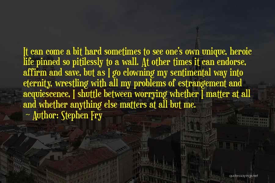 Life's Hard Sometimes Quotes By Stephen Fry