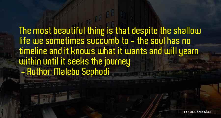 Life's Journey And Love Quotes By Malebo Sephodi