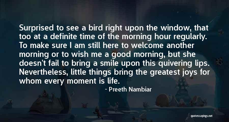 Life's Little Joys Quotes By Preeth Nambiar