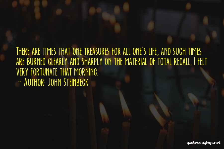 Life's Treasures Quotes By John Steinbeck