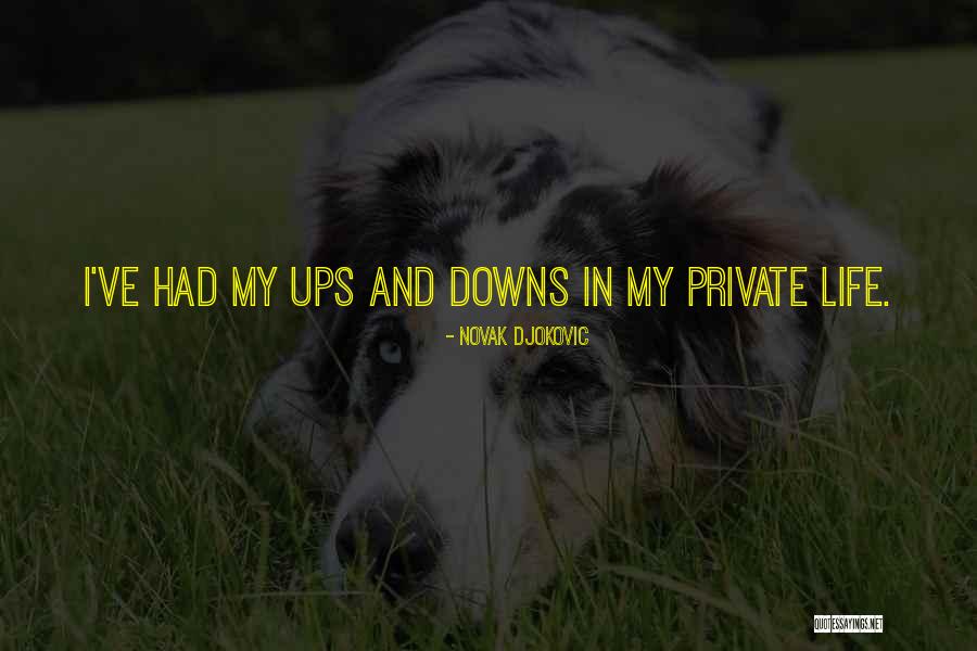 Life's Ups And Downs They Come And Go Quotes By Novak Djokovic Life's Ups And Downs They Come And Go Quotes By Novak Djokovic