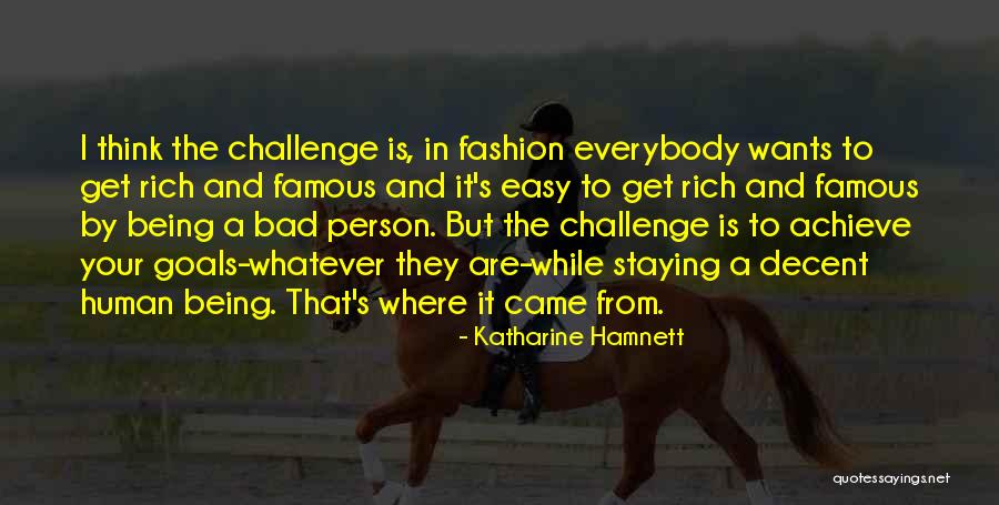 Lifestyle Inflation Quotes By Katharine Hamnett Lifestyle Inflation Quotes By Katharine Hamnett
