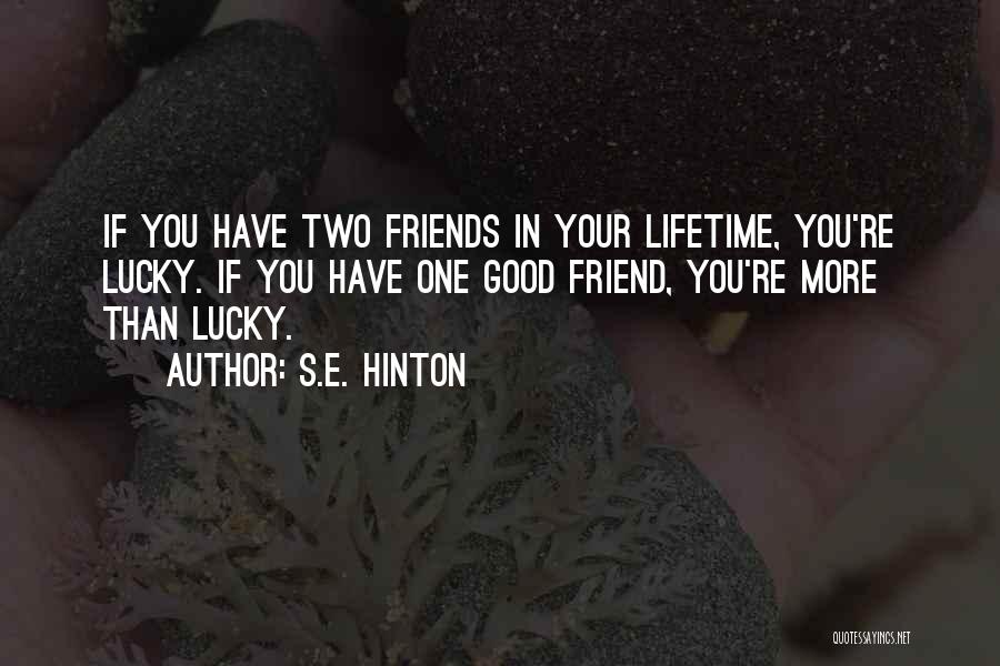 Lifetime Best Friend Quotes By S.E. Hinton