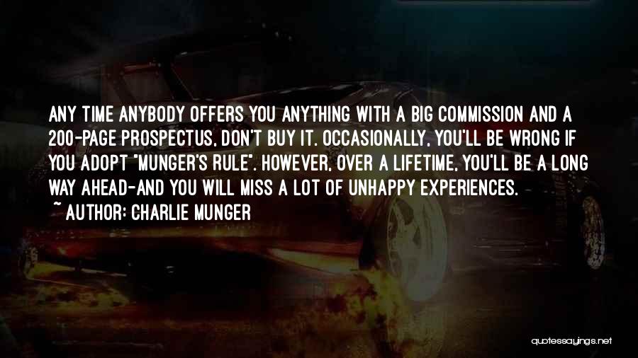 Lifetime Experiences Quotes By Charlie Munger