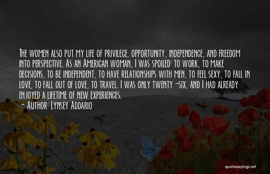 Lifetime Experiences Quotes By Lynsey Addario