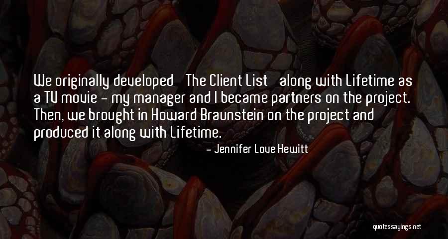 Lifetime Partners Quotes By Jennifer Love Hewitt Lifetime Partners Quotes By Jennifer Love Hewitt