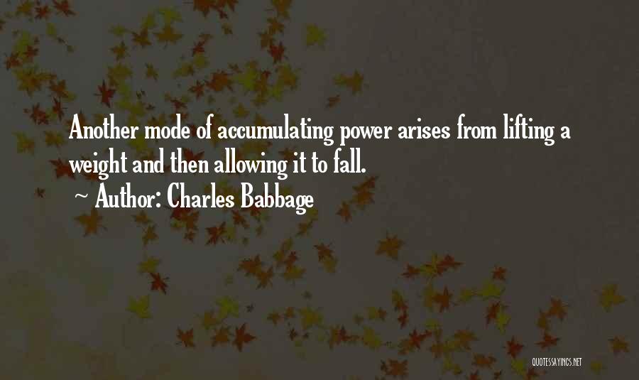 Lifting Quotes By Charles Babbage