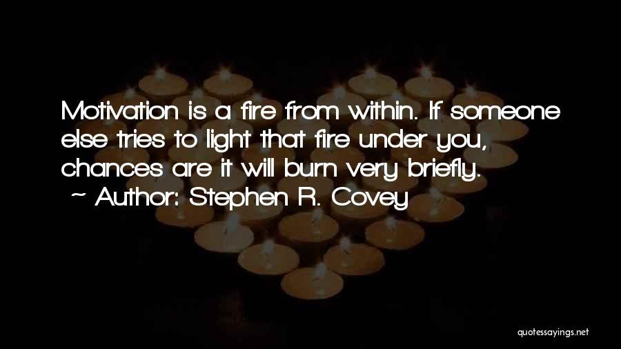 Light A Fire Quotes By Stephen R. Covey