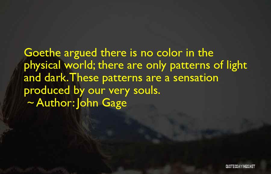 Light And Color Quotes By John Gage