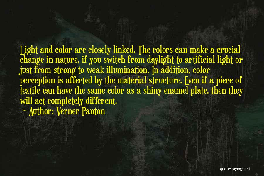 Light And Color Quotes By Verner Panton