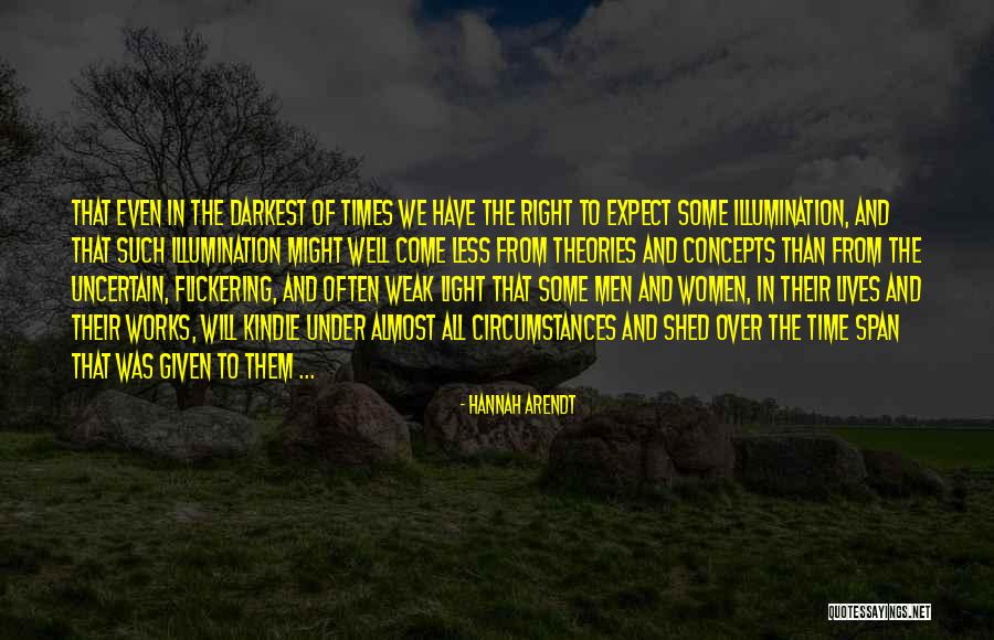 Light And Illumination Quotes By Hannah Arendt Light And Illumination Quotes By Hannah Arendt