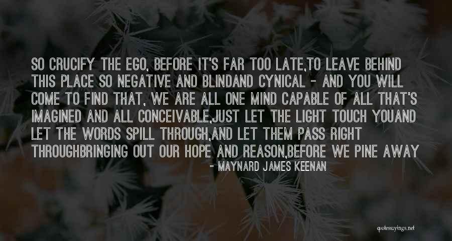 Light And Reflection Quotes By Maynard James Keenan Light And Reflection Quotes By Maynard James Keenan