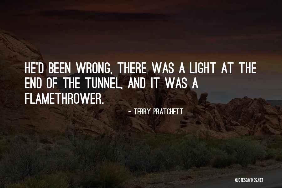 Light At The End Of A Tunnel Quotes By Terry Pratchett Light At The End Of A Tunnel Quotes By Terry Pratchett