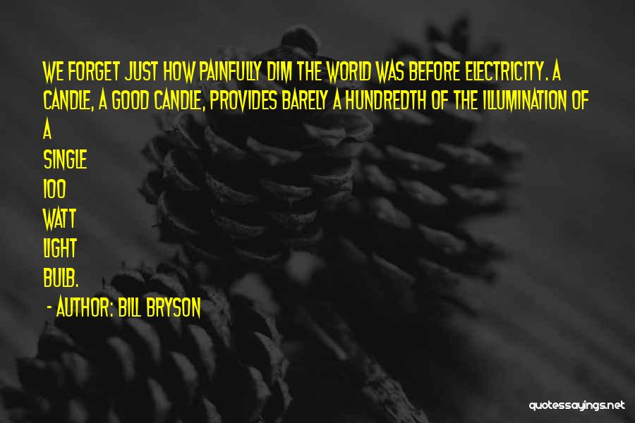 Light Bulb Quotes By Bill Bryson