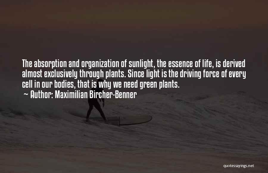 Light In Our Life Quotes By Maximilian Bircher-Benner