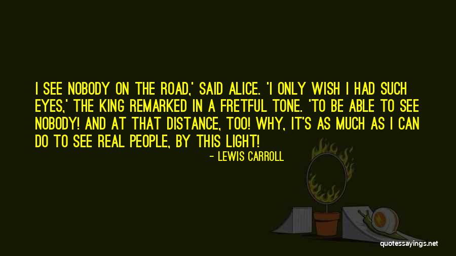 Light In The Road Quotes By Lewis Carroll