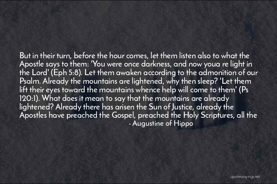 Light In Their Eyes Quotes By Augustine Of Hippo