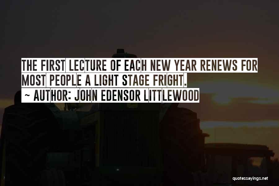 Light New Year Quotes By John Edensor Littlewood