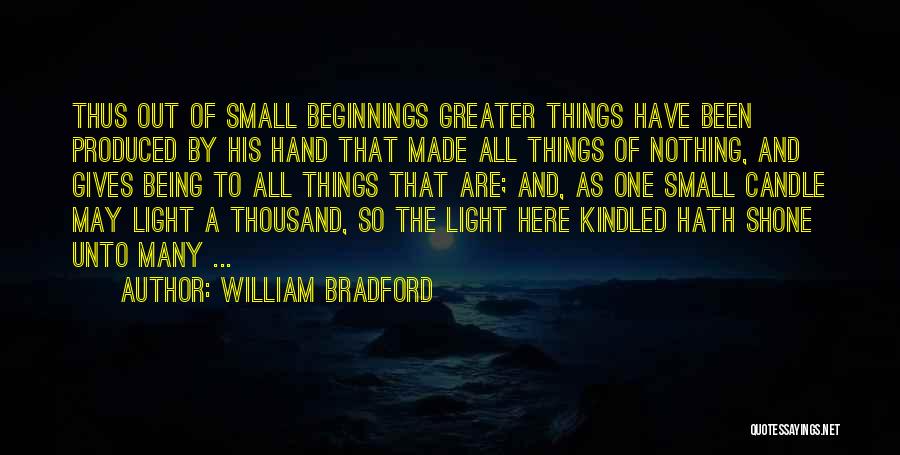 Light Of Candle Quotes By William Bradford