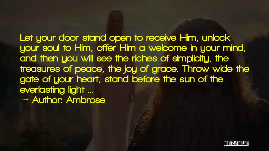 Light Of Faith Quotes By Ambrose