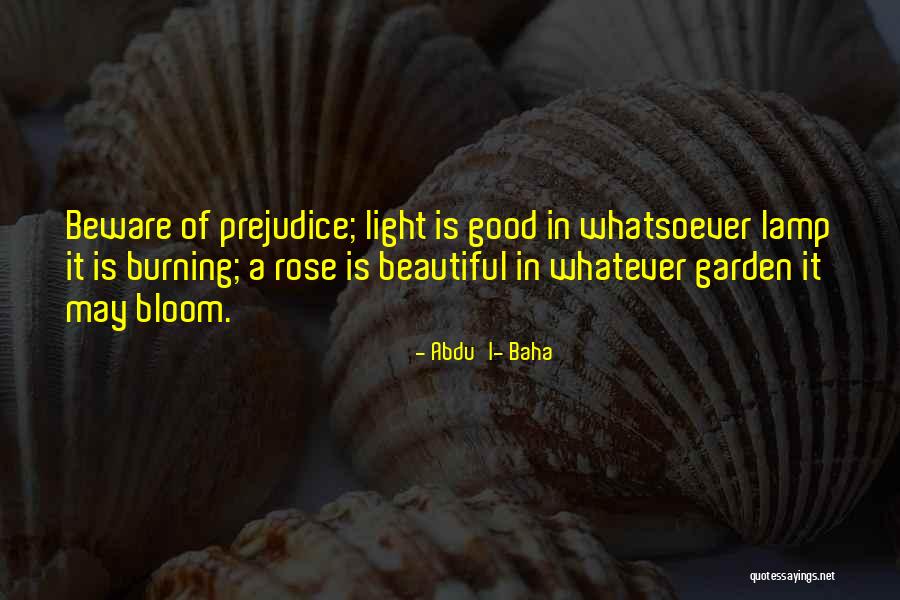 Light Of Lamp Quotes By Abdu'l- Baha