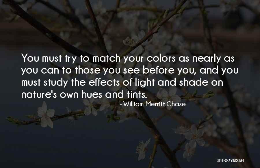 Light Of Nature Quotes By William Merritt Chase Light Of Nature Quotes By William Merritt Chase