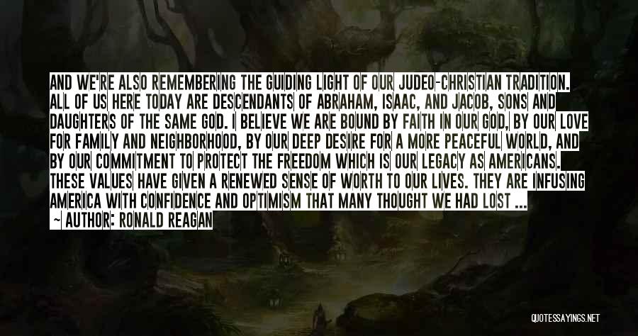 Light Of The World Christian Quotes By Ronald Reagan