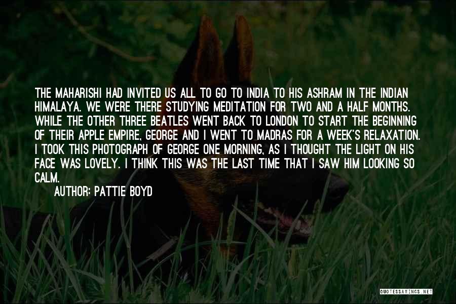Light On Face Quotes By Pattie Boyd