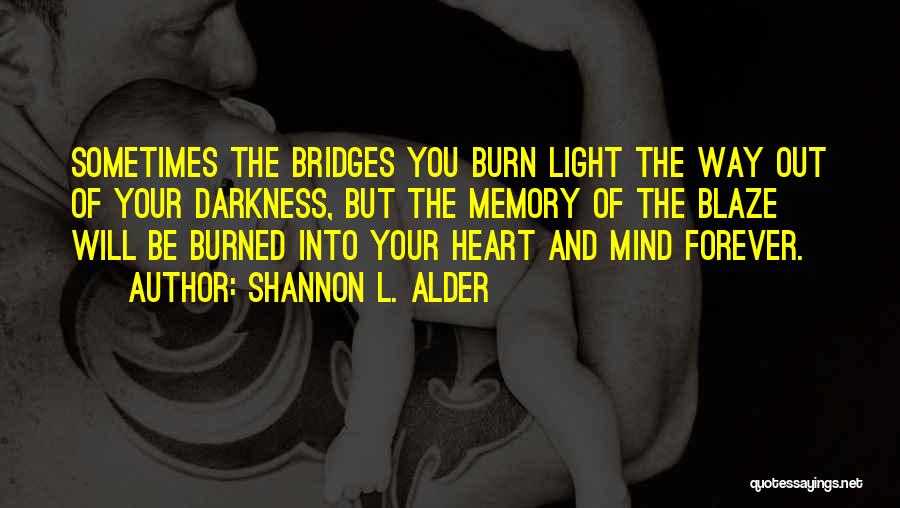 Light Out Of Darkness Quotes By Shannon L. Alder