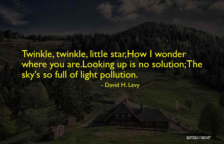 Light Pollution Quotes By David H. Levy